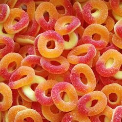 Anneaux sucrés goût pêche Dulceplus