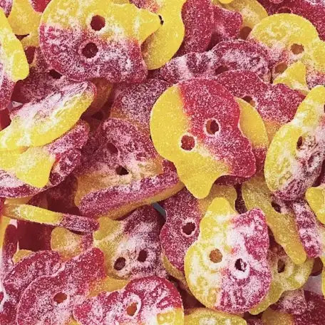 Bubs crâne citron framboise