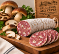 saucisson aux cèpes